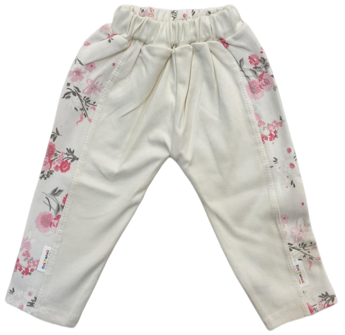 شلوار بغل چاپ طرح گل بابونه