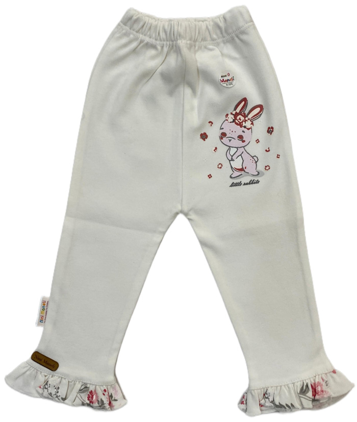 شلوار زیرچین طرح گل بابونه