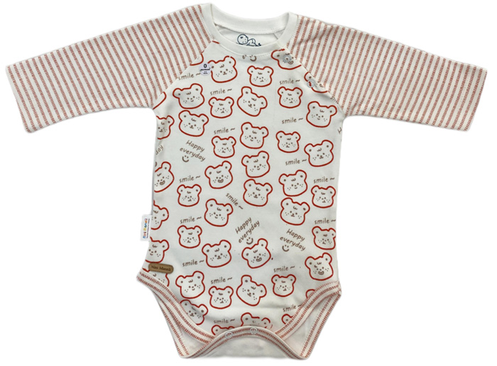 آستین بلند زیر دکمه طرح بامزی