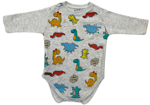 آستین بلند زیر دکمه طرح ژوراسیک