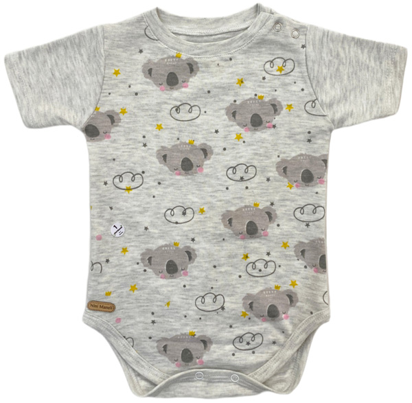 آستین کوتاه زیر دکمه طرح کوالا