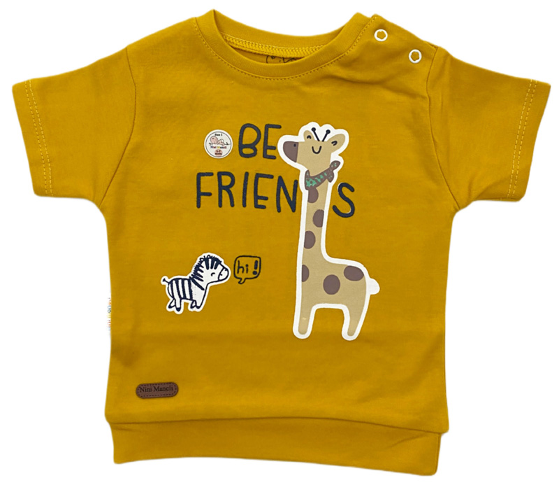 آستین کوتاه طرح زرافه